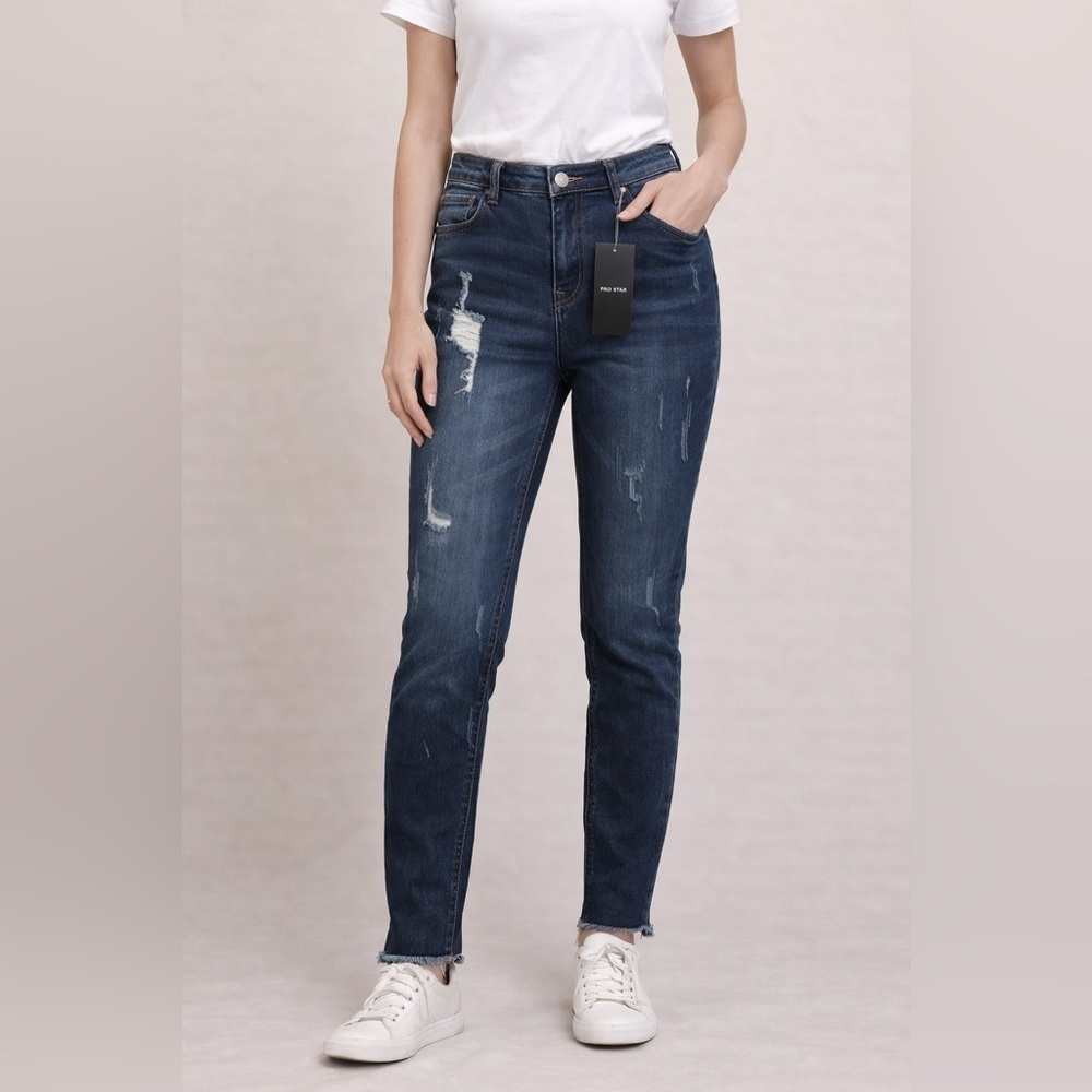 Pro Star Stylish Dark Blue Skinny Jeans for Women Size 3 NWT